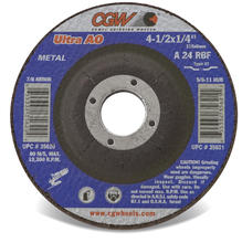 CGW Abrasives 36189 - 6X1/8X7/8 T27 WA24S-RBF