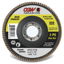 CGW Abrasives 41725 - 41/2X7/8 T29 ZPC-80