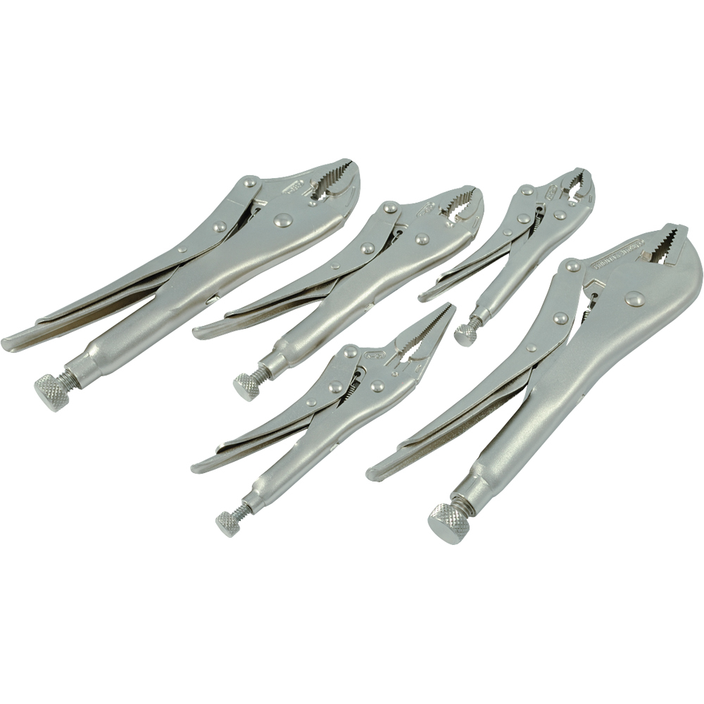 5 Piece Locking Plier Set