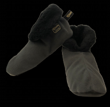 Watson Gloves 154-L - FLEECE NAVIDAD WASTENOT FLEECE SLIPPERS-LARGE