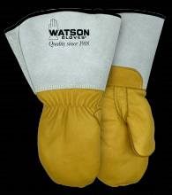 Watson Gloves 9355CR-L - POWERLINE A5 COWHIDE MITT W/GAUNTLET CUFF & C200 LINING - L