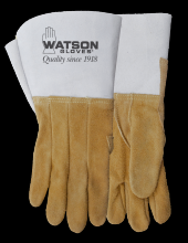 Watson Gloves 9525-08 - BUCKWELD SPLIT ELK CLUTE CUT COTTON FLEECE LINED WELDING - 08