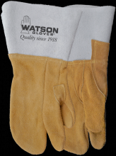 Watson Gloves 9535-10 - BUCKWELD SPLIT ELK ONE FINGER MIT COTTON LINED WELDING - 10