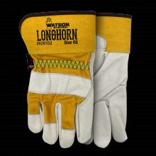 Watson Gloves A281EU - LONGHORN ECONOMY FULL COW UNLINED PALM COMBO