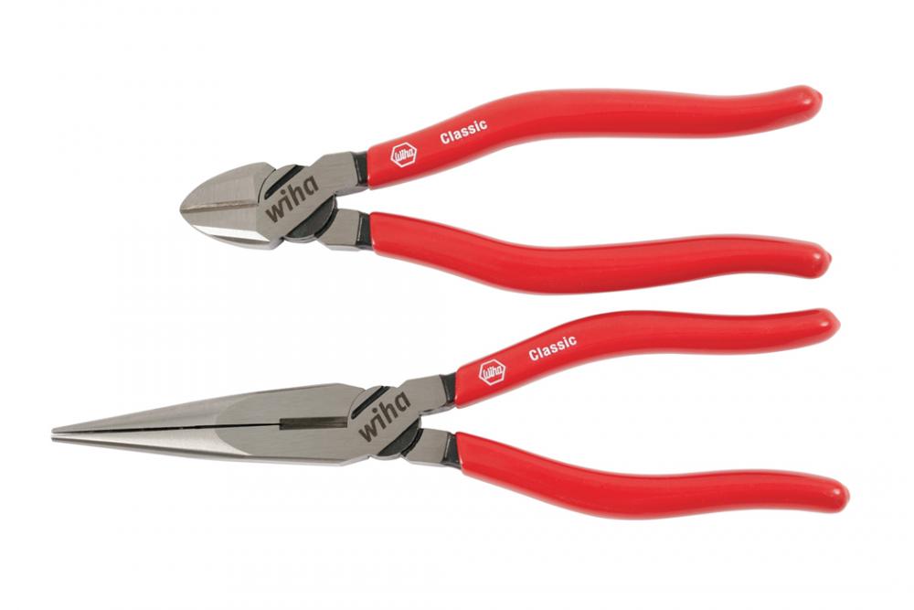 Soft Grip Diagonal Cutters/Long Nose Pliers 2 Piece Set