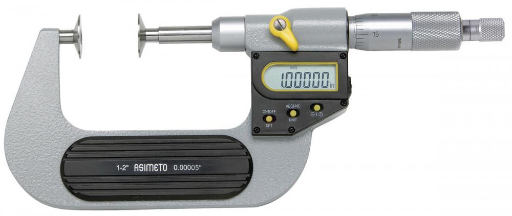 Asimeto 7145011 0-1&#34; IP65 Absolute Digital Disc Micrometer With Non-Rotating Spi