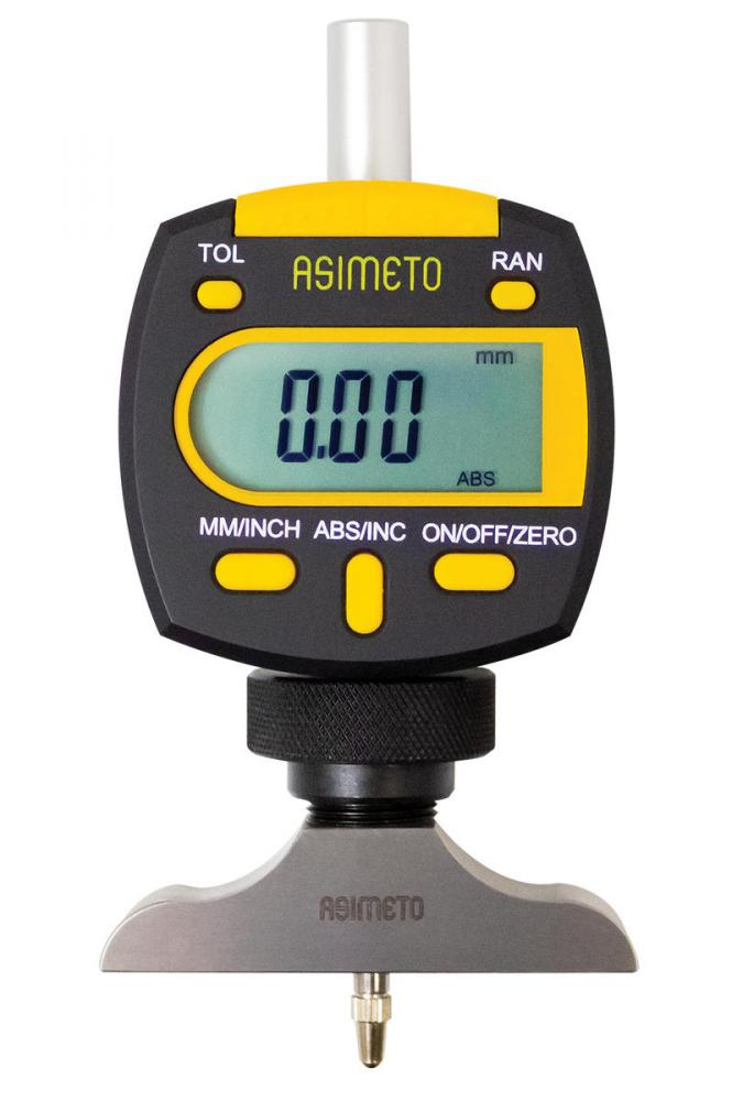 Asimeto 7475040 0-4&#34; Digital Interchangeable Rod Type Depth Gauge