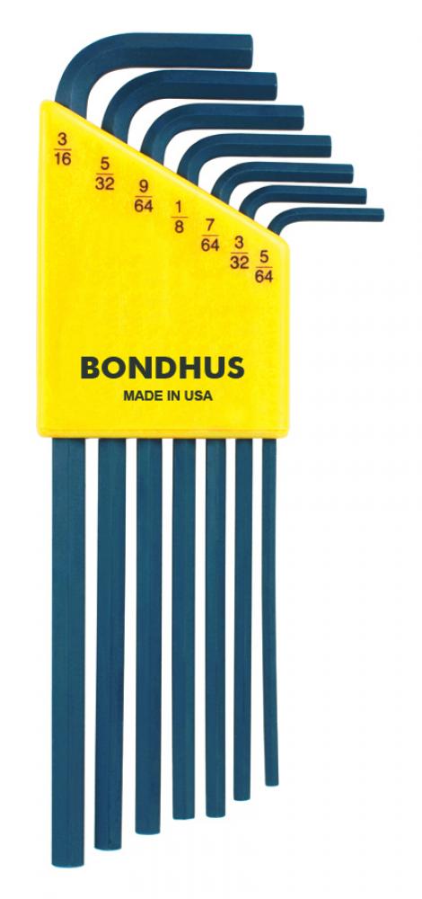 BONDHUS 7 PC HEX KEY SET 5/16-3/16