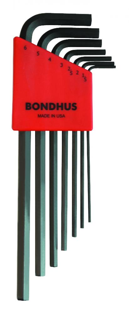 BONDHUS 7PC (1.5 - 6M) LONG HEX L-WRENCH SET