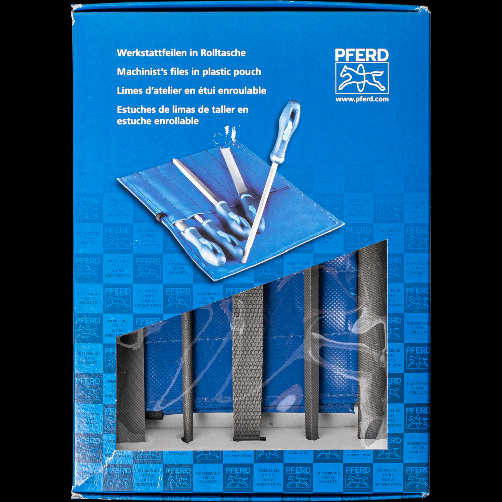 PFERD File Set - Hand, Square, Half Round, Round, Half-Round Wood Rasp 8&#34; Coarse Cut