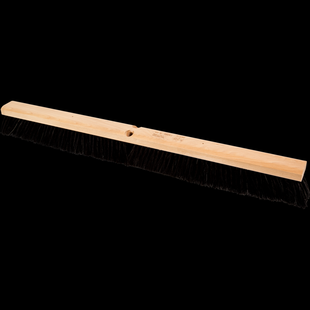 PFERD Broom Head - Medium Sweep 36&#34; Black Tampico, Horsehair Case 3&#34; Trim