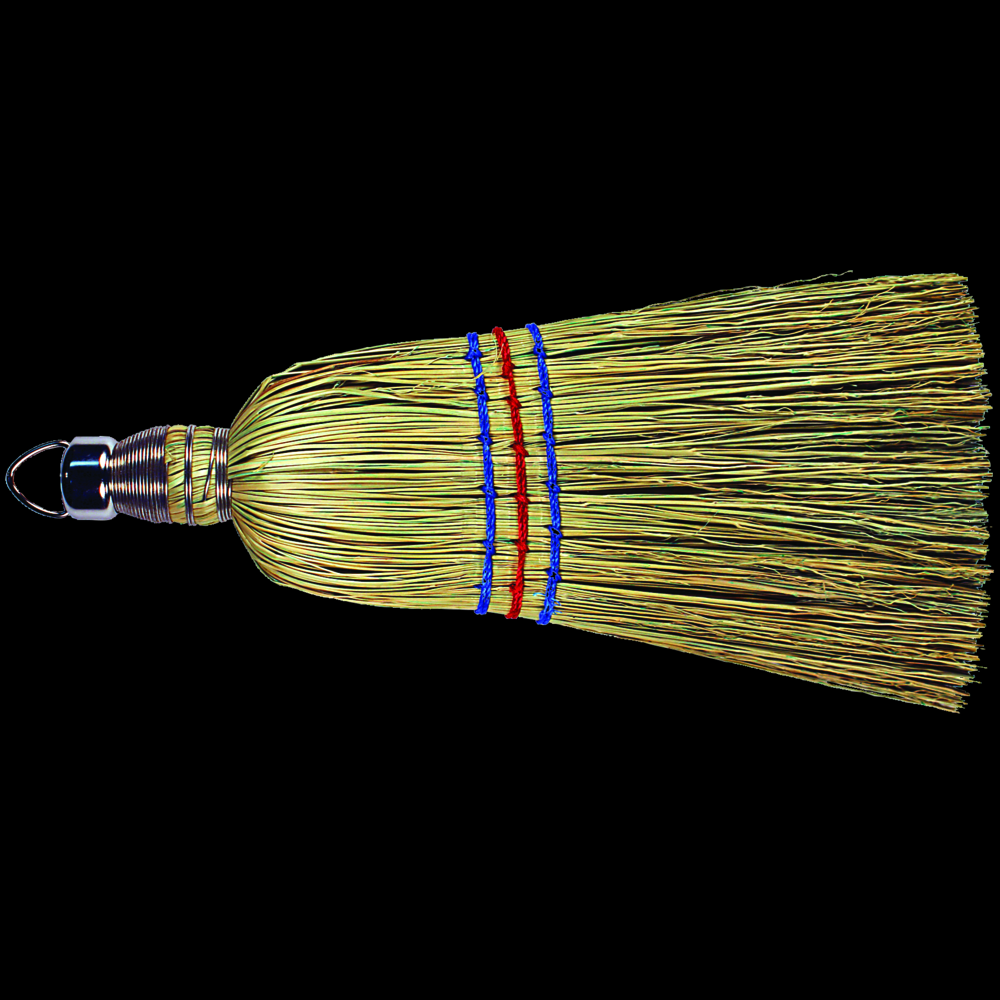 PFERD Whisk Broom 10&#34; Corn Fiber Fill Wooden Handle