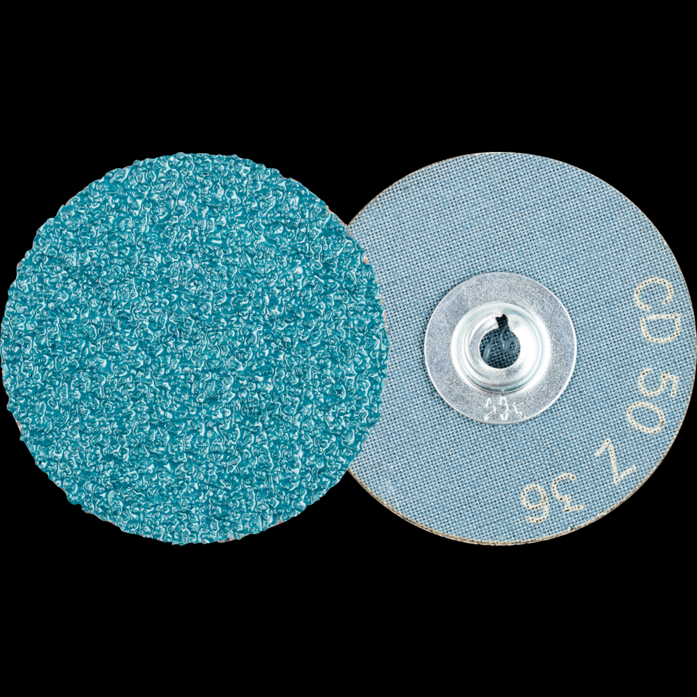 PFERD COMBIDISC® Abrasive Disc, 2&#34; Dia, Type CD, 36 Grit, Zirconia alumina