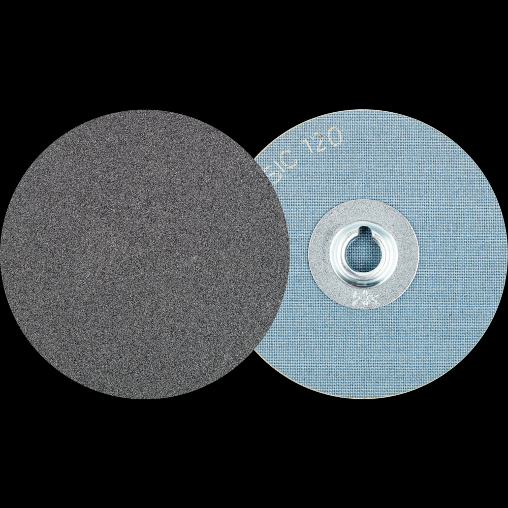 PFERD COMBIDISC® Abrasive Disc, 3&#34; Dia, Type CD, 120 Grit, Silicon carbide