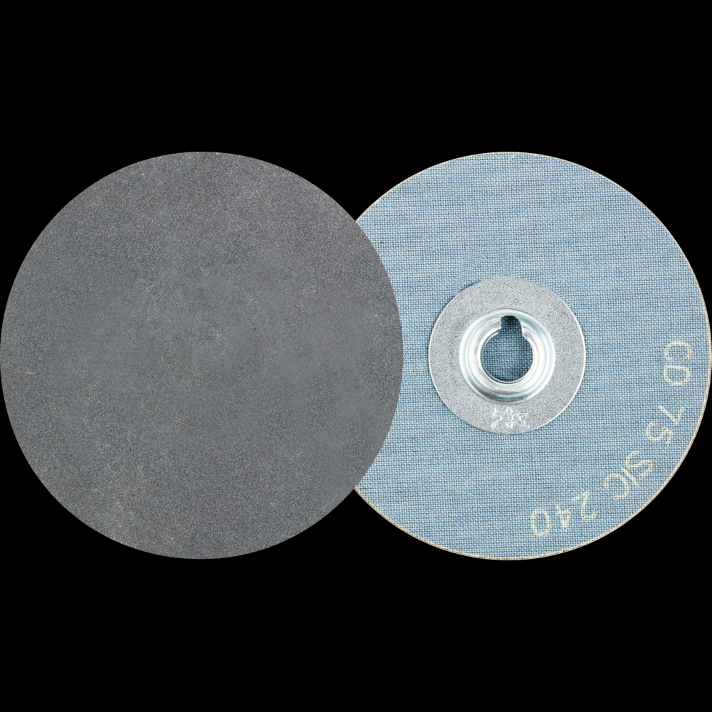 PFERD COMBIDISC® Abrasive Disc, 3&#34; Dia, Type CD, 240 Grit, Silicon carbide