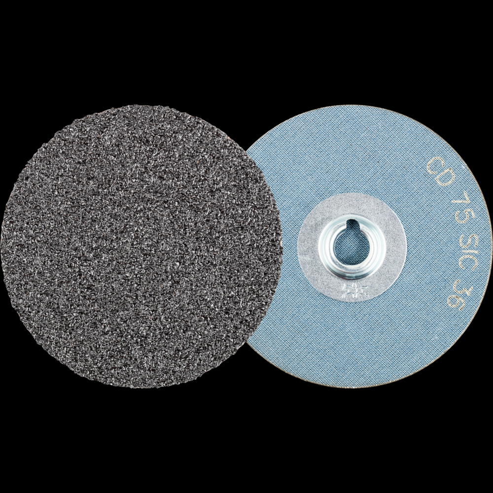 PFERD COMBIDISC® Abrasive Disc, 3&#34; Dia, Type CD, 36 Grit, Silicon carbide