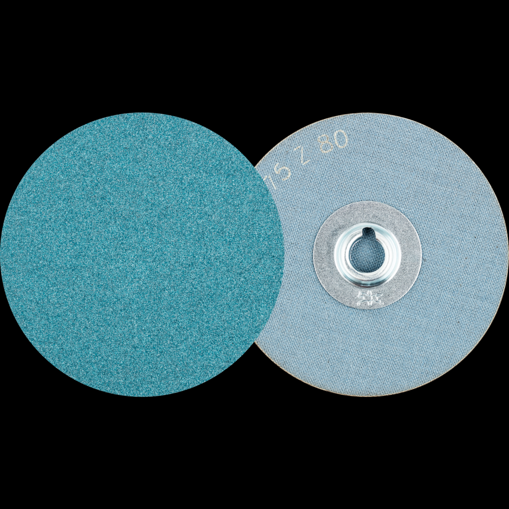 PFERD COMBIDISC® Abrasive Disc, 3&#34; Dia, Type CD, 80 Grit, Zirconia alumina