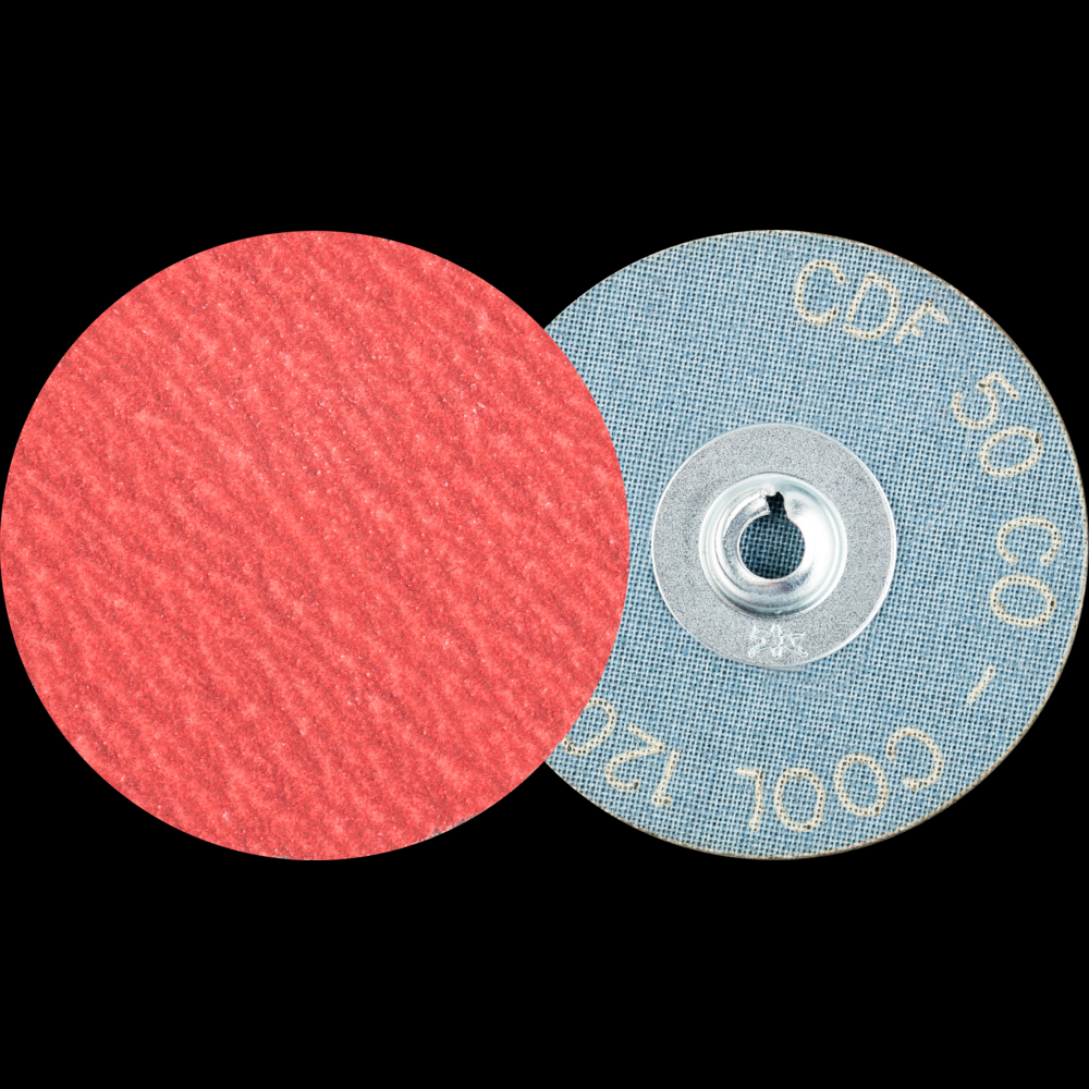 PFERD COMBIDISC® Mini Abrasive Disc, 2&#34; Dia, Type CD, 120 Grit, Ceramic oxide CO-COOL