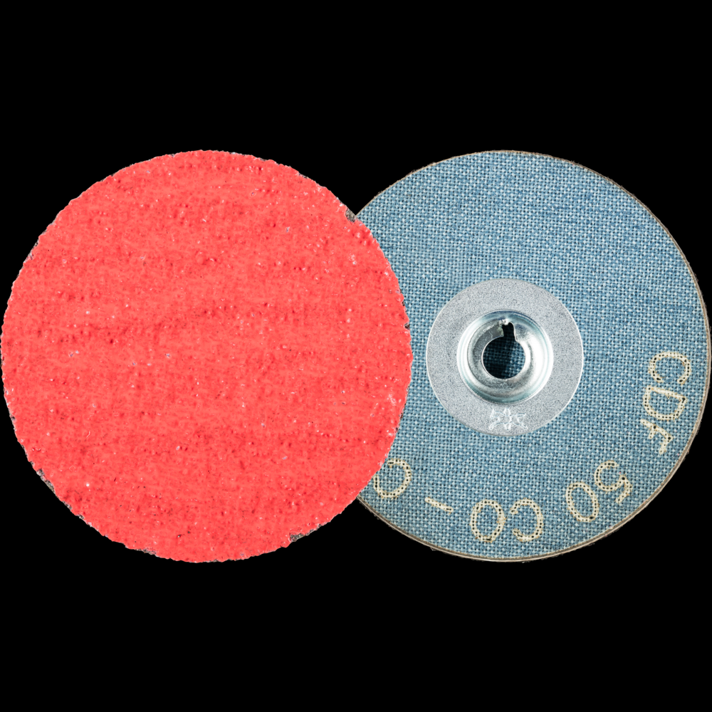 PFERD COMBIDISC® Mini Abrasive Disc, 2&#34; Dia, Type CD, 50 Grit, Cerami coxide CO-COOL