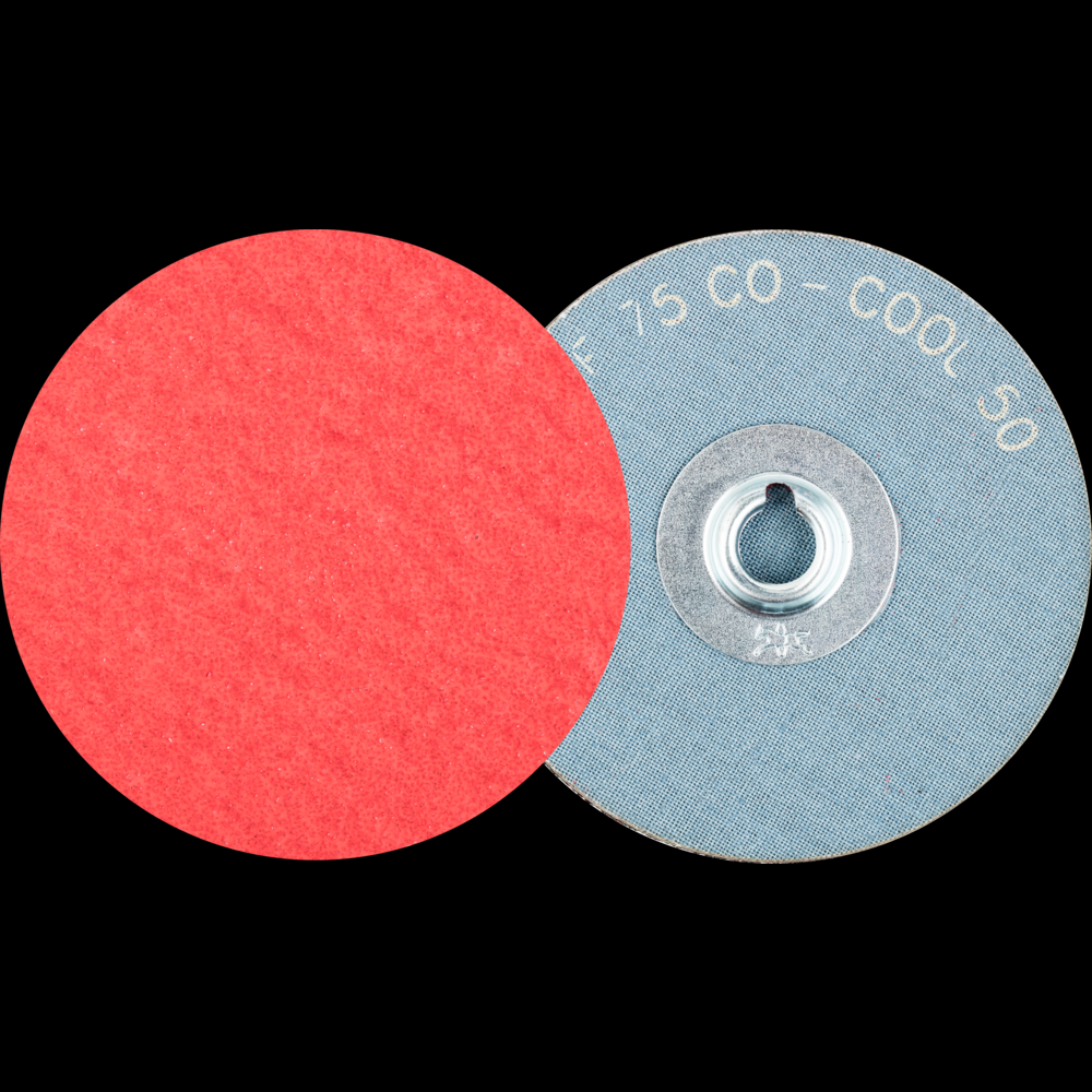 PFERD COMBIDISC® Mini Abrasive Disc, 3&#34; Dia, Type CD, 50 Grit, Ceramic oxide CO-COOL