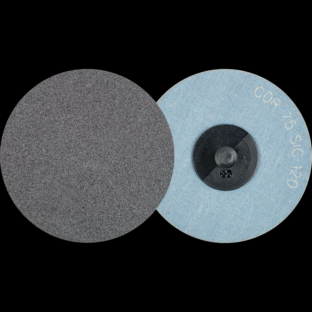 PFERD COMBIDISC® Abrasive Disc, 3&#34; Dia, Type CDR, 120 Grit, Silicon carbide