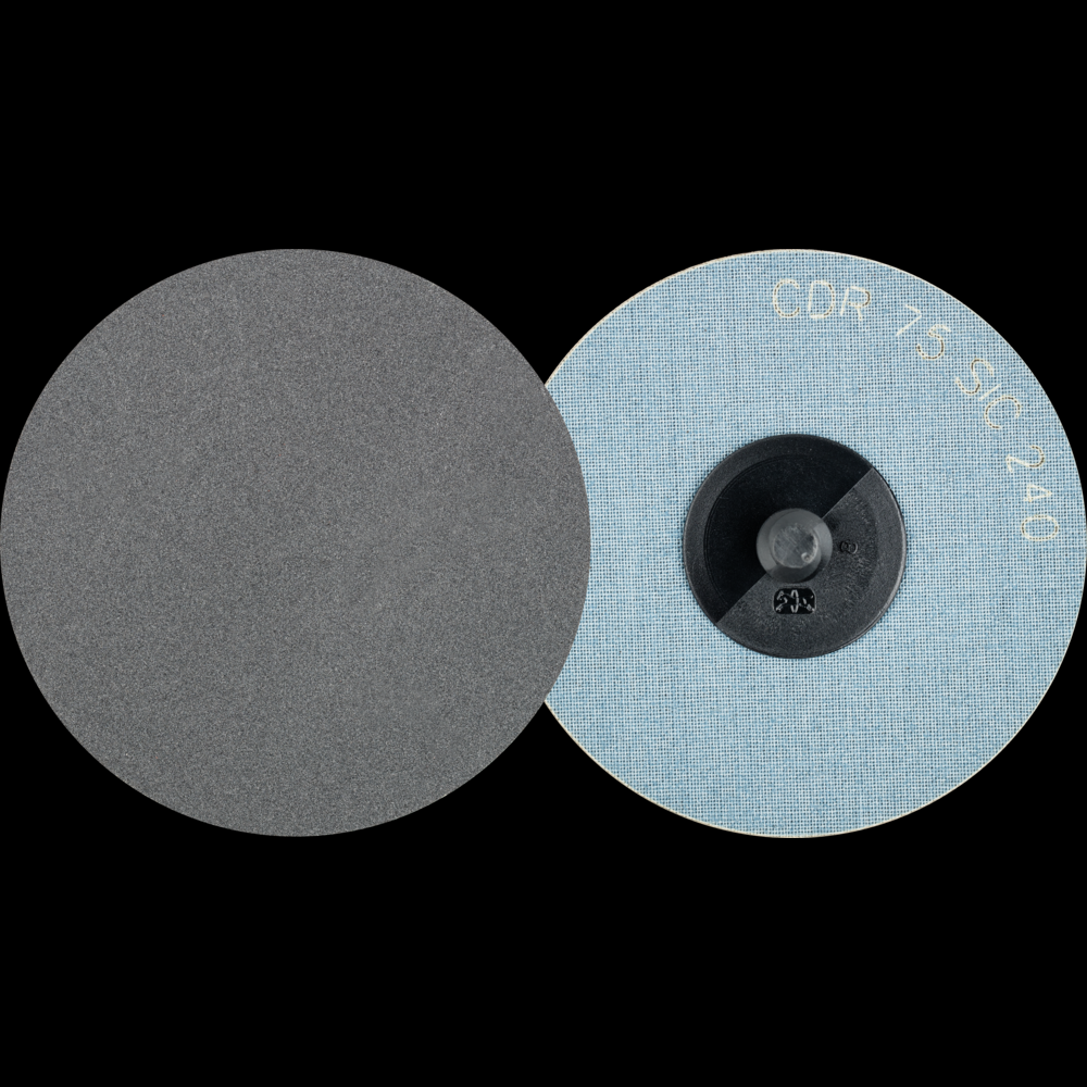 PFERD COMBIDISC® Abrasive Disc, 3&#34; Dia, Type CDR, 240 Grit, Silicon carbide