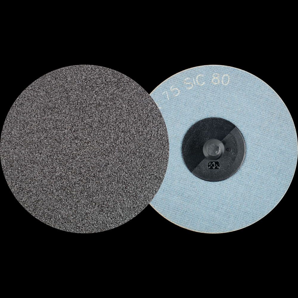 PFERD COMBIDISC® Abrasive Disc, 3&#34; Dia, Type CDR, 80 Grit, Silicon carbide