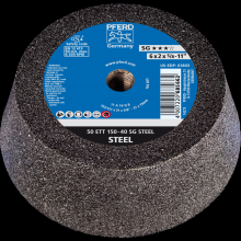 Pferd Inc. 69200470 - PFERD Cup Wheel, 6" x 4-3/4 x 5/8-11, SG STEEL ,T11, Aluminum oxide