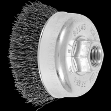 Pferd Inc. 79182243 - PFERD Crimped Wire Cup Brush 2-3/4" Dia. .014 Carbon Steel 5/8-11" Thread