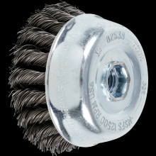 Pferd Inc. 79182538 - PFERD Knot Wire Cup Brush 3-1/2" Dia. .020 Carbon Steel 5/8-11" Thread (int.)