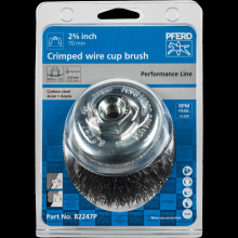 Pferd Inc. 79184914 - PFERD Crimped Wire Cup Brush PSF 2-3/4" Dia. .014 Carbon Steel M10x1.25 Thread Retail