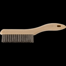 Pferd Inc. 79185039 - PFERD Shoe Handle Scratch Brush 4x16 Rows .012 Stainless Steel Wire Synthetic Block