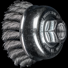 Pferd Inc. 43740019 - PFERD Knot Wire Cup Brush PSF 2-3/4" Dia. .014 Carbon Steel 5/8-11" Thread