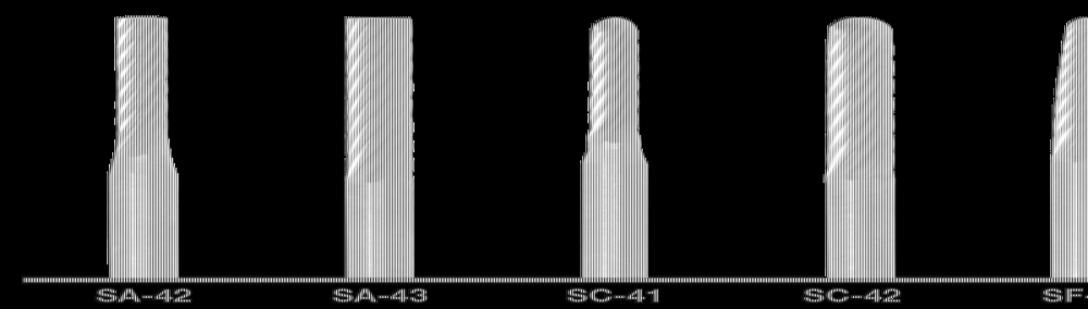 Single-Cut Spiral Bur Set