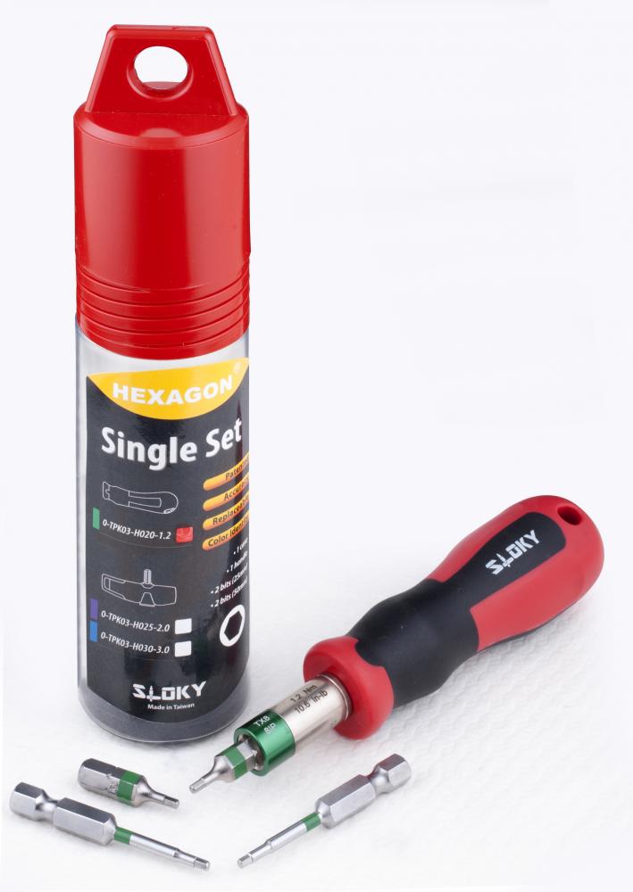 Single Set Torque Screwdriver for HEXAGON, 25mm + 50mm Bits