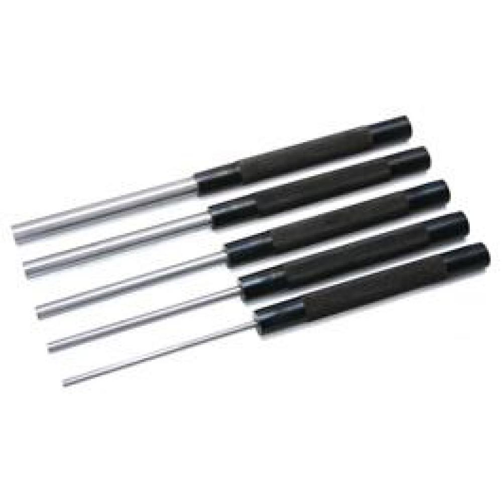 LONG DRIVE PIN PUNCH SET 1/8IN  3/6IN  1/4IN  5/16IN  3/8IN - LENGTH 8IN