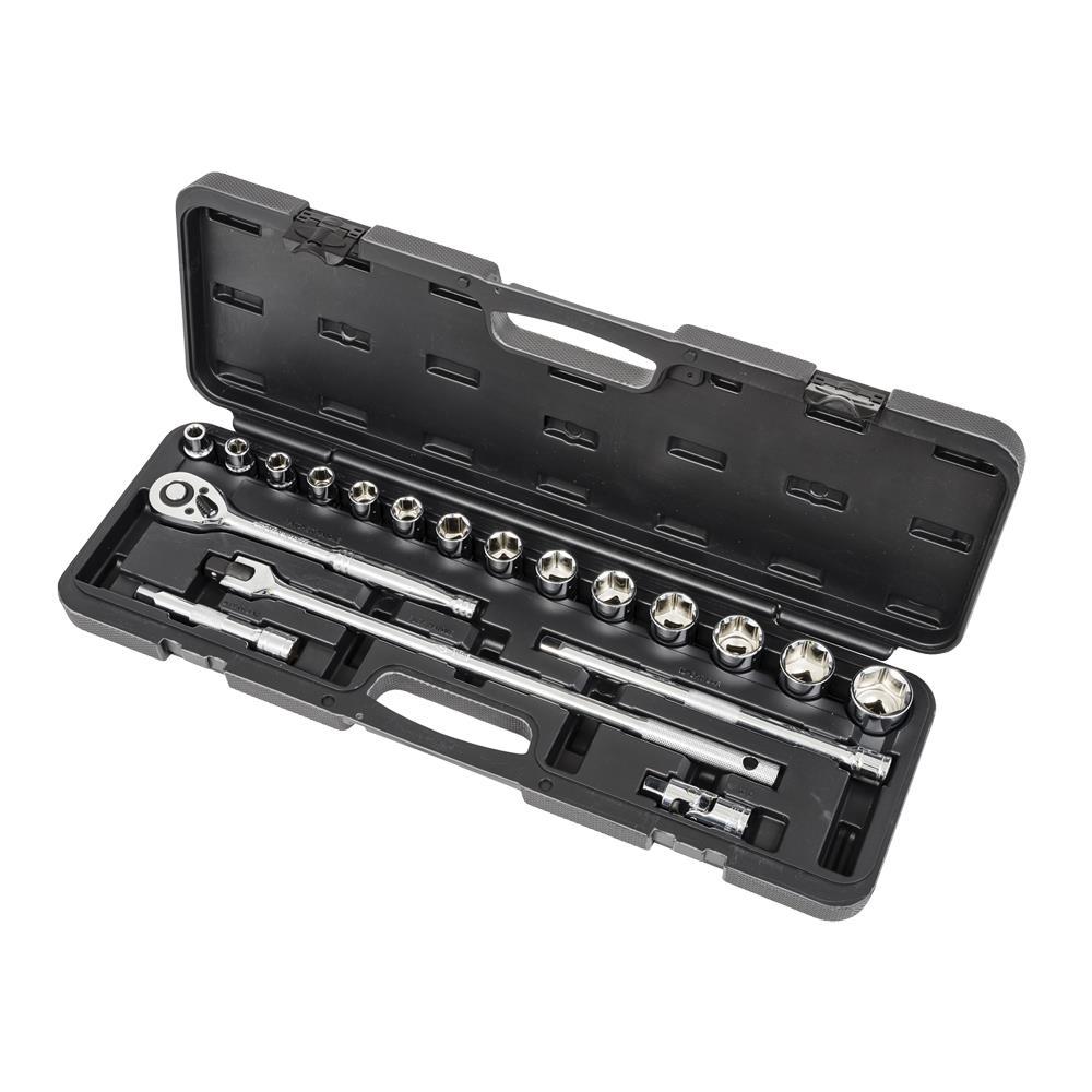 20 PC 1/2&#34; Drive SAE Socket Set