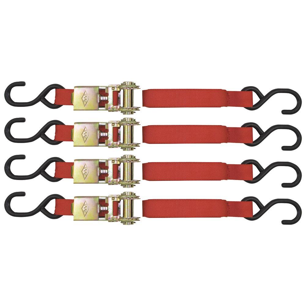 1&#34; x 15&#39; 1,500 lbs. Ratchet Tie Down Set