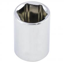 ITC 25521 - 1/2" DR x 21 mm Regular Chrome Socket - 6 Point