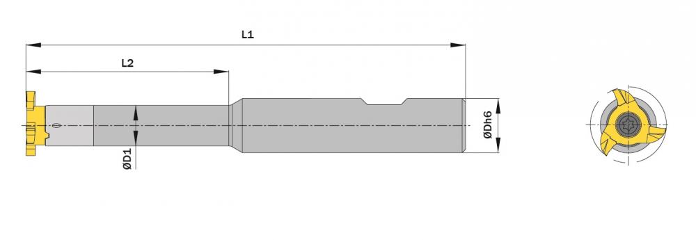 VD12.7 SIMMILL PX B Type Toolholder